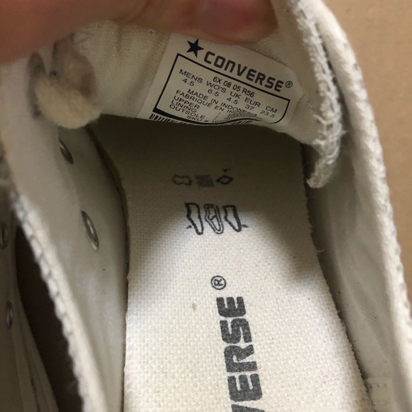 White Converse Sneakers - Picture 3 of 8